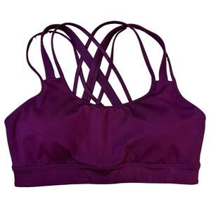 Victoria's Secret marroon strappy-back sports bra - size M (I believe)